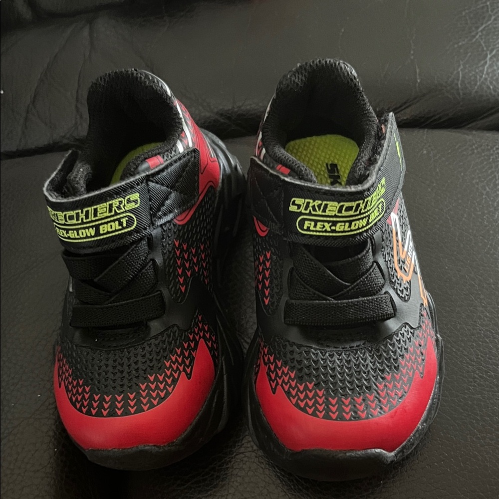 Skechers Kids' Black and Red Sneakers